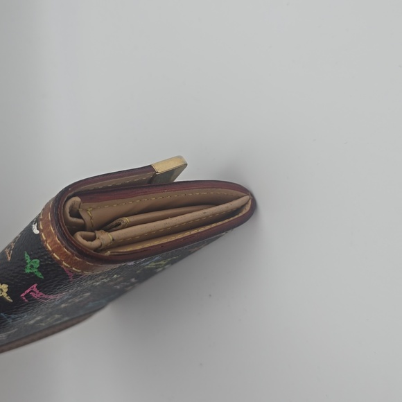 Louis Vuitton Mono Multicolor Porte Monnaie Plat Coin Wallet (VERY GOOD)COA✨️ - Picture 7 of 16